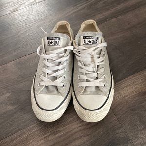 Heather grey converse
